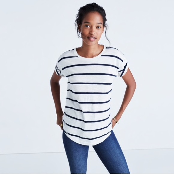 Madewell Whisper Cotton Crewneck Tee - Picture 1 of 3